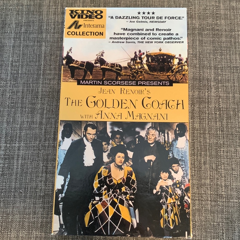 Jean Renoir’s The Golden Coach VHS - with Anna Magnani